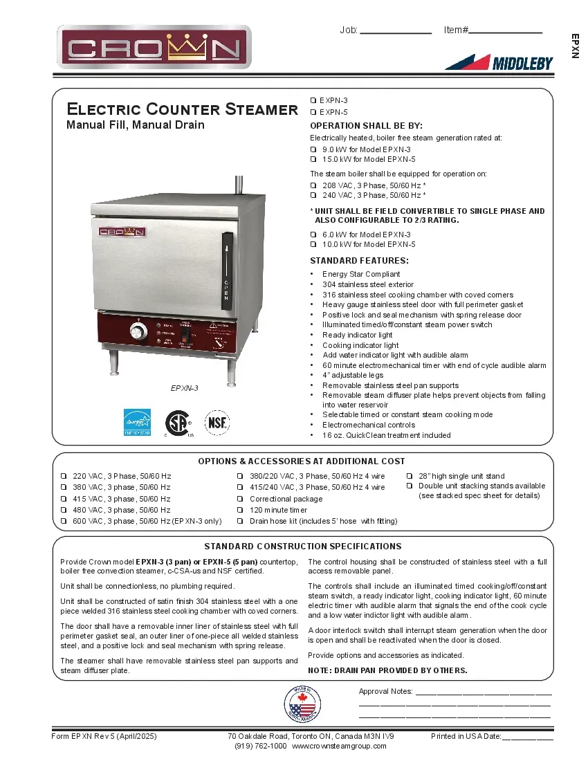 crown-steam-epxn-5-5-pan-electric-steamer-specsheet-260503xeg8zo.pdf