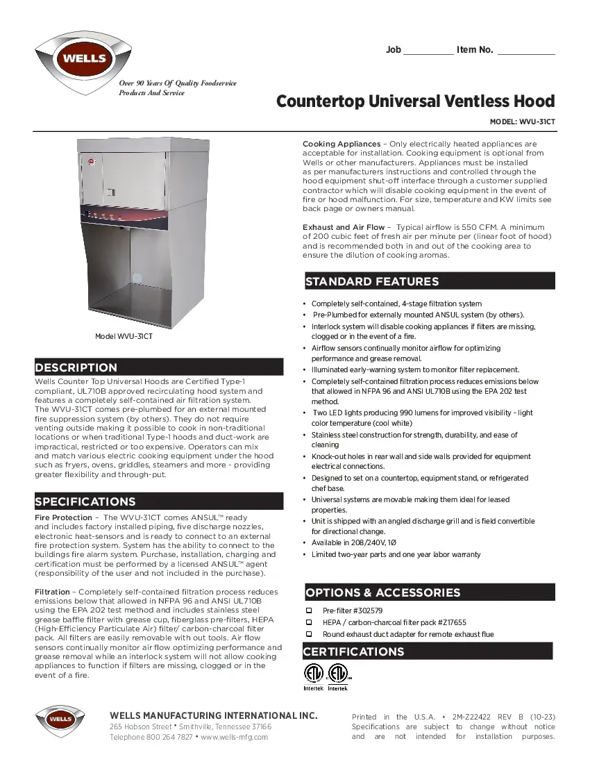 wells-wvu-31ct-ventless-exhaust-system-specsheet-260503bci7er.pdf