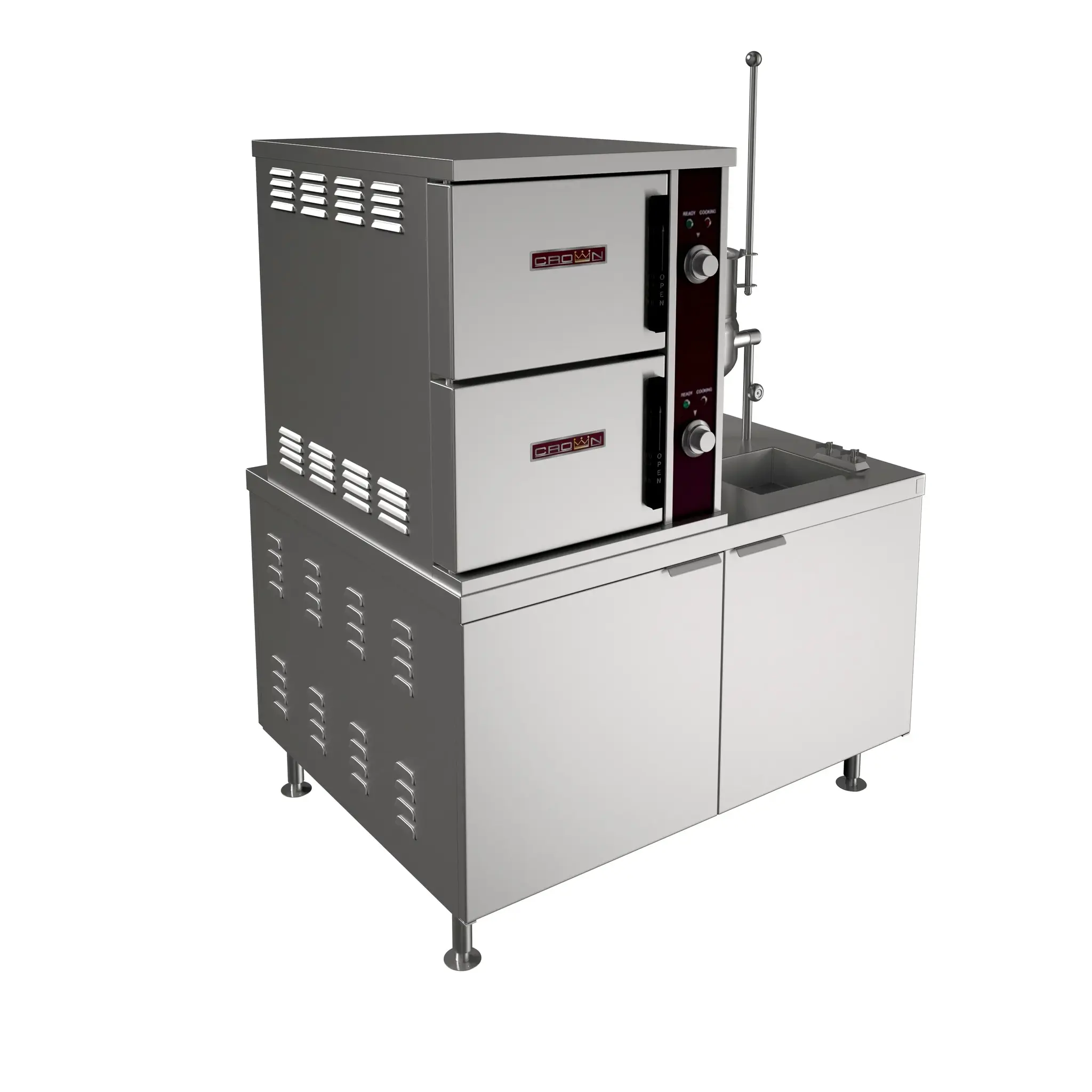 Crown Steam DCX-2-6, Direct Steam Convection Steamer, 120V, Freestanding