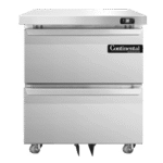 Continental Refrigerator , D27N-U-D, Refrigerator, Undercounter, Reach-In