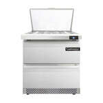 Continental Refrigerator , D32N12M-FB-D, Refrigerated Counter, Mega Top Sandwich / Salad Unit