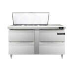 Continental Refrigerator , D60N18M-D, Refrigerated Counter, Mega Top Sandwich / Salad Unit