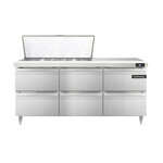 Continental Refrigerator , D72N18M-D, Refrigerated Counter, Mega Top Sandwich / Salad Unit