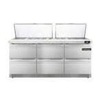 Continental Refrigerator , D72N27M-FB-D, Refrigerated Counter, Mega Top Sandwich / Salad Unit