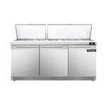 Continental Refrigerator , D72N30M-FB, Refrigerated Counter, Mega Top Sandwich / Salad Unit