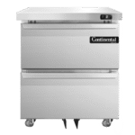 Continental Refrigerator , DF27N-U-D, Freezer, Undercounter, Reach-In