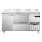 Continental Refrigerator , DFA60NSSBSD, Freezer Counter, Work Top