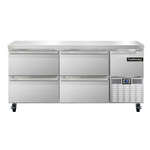 Continental Refrigerator , FA68N-D, Freezer Counter, Work Top