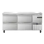 Continental Refrigerator , FA68N-D, Freezer Counter, Work Top
