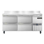 Continental Refrigerator , FA68NBS-D, Freezer Counter, Work Top