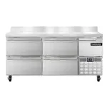 Continental Refrigerator , FA68NBS-D, Freezer Counter, Work Top