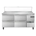 Continental Refrigerator , PA68N-D, Refrigerated Counter, Pizza Prep Table