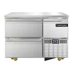 Continental Refrigerator , RA43N-U-D, Refrigerator, Undercounter, Reach-In