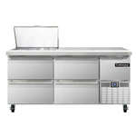 Continental Refrigerator , RA68N12M-D, Refrigerated Counter, Mega Top Sandwich / Salad Unit