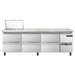 Continental Refrigerator , RA93N12M-D, Refrigerated Counter, Mega Top Sandwich / Salad Unit