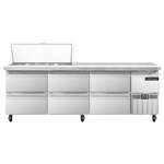 Continental Refrigerator , RA93N18M-D, Refrigerated Counter, Mega Top Sandwich / Salad Unit