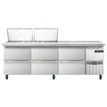 Continental Refrigerator , RA93N24M-D, Refrigerated Counter, Mega Top Sandwich / Salad Unit