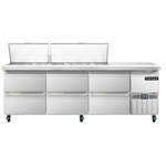 Continental Refrigerator , RA93N30M-D, Refrigerated Counter, Mega Top Sandwich / Salad Unit