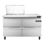 Continental Refrigerator , SW48N12M-D, Refrigerated Counter, Mega Top Sandwich / Salad Unit