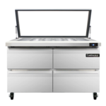 Continental Refrigerator , SW48N18M-HGL-D, Refrigerated Counter, Mega Top Sandwich / Salad Unit