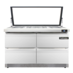 Continental Refrigerator , SW48N18M-HGL-FB-D, Refrigerated Counter, Mega Top Sandwich / Salad Unit