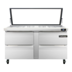 Continental Refrigerator , SW60N24M-HGL-D, Refrigerated Counter, Mega Top Sandwich / Salad Unit