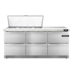 Continental Refrigerator , SW72N18M-FB-D, Refrigerated Counter, Mega Top Sandwich / Salad Unit