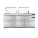 Continental Refrigerator , SW72N24M-FB-D, Refrigerated Counter, Mega Top Sandwich / Salad Unit