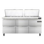 Continental Refrigerator , SW72N27M-D, Refrigerated Counter, Mega Top Sandwich / Salad Unit