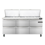 Continental Refrigerator , SW72N30M-D, Refrigerated Counter, Mega Top Sandwich / Salad Unit