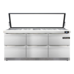 Continental Refrigerator , SW72N30M-HGL-FB-D, Refrigerated Counter, Mega Top Sandwich / Salad Unit