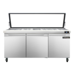 Continental Refrigerator , SW72N30M-HGL, Refrigerated Counter, Mega Top Sandwich / Salad Unit