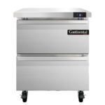 Continental Refrigerator , SWF27NBS-D, Freezer Counter, Work Top