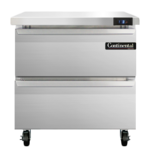 Continental Refrigerator , SWF32N-D, Freezer Counter, Work Top