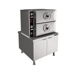 Crown Steam , DDA-2, Direct Steam 2 Compartment Cooker, 115V, Boiler Based