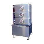 Crown Steam , DDA-3, Direct Steam 3 Compartment Cooker