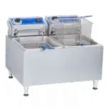 Globe , PF32E, Fryer, Electric, Countertop, Split Pot, 208-240V, 32 Lbs. Oil Capacity