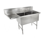 John Boos , 2B16204-1D18L, Sink, (2) Two Compartment