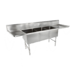 John Boos , 3B18244-2D24, Sink, (3) Three Compartment