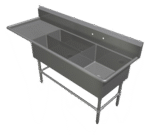 John Boos , 3PBPS3224-1D24L, Sink, (3) Three Compartment