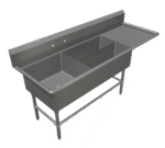 John Boos , 3PBPS3224-1D24R, Sink, (3) Three Compartment