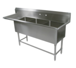 John Boos , 43PB1824-1D18L, Sink, (3) Three Compartment